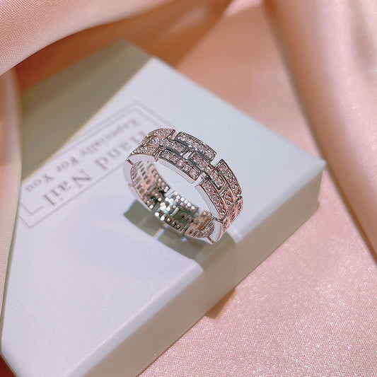 Trendy Zircon Ring for Women - Simple and Stylish
